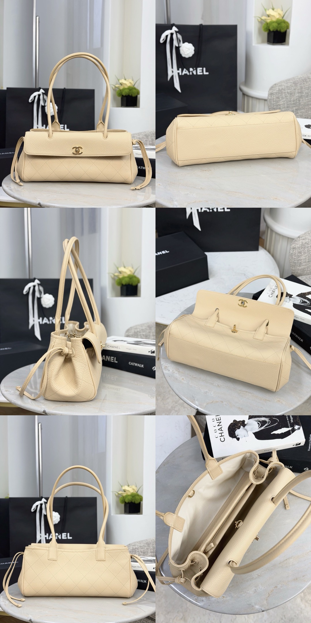 CHANEL Small Shopping Bag Grained Calfskin - image 13