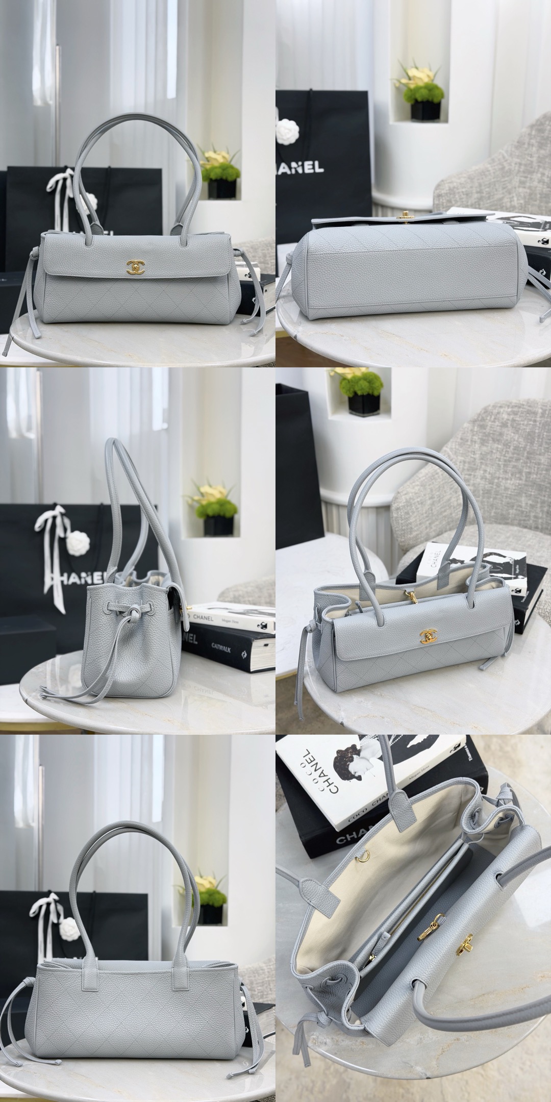 CHANEL Small Shopping Bag Grained Calfskin - image 14