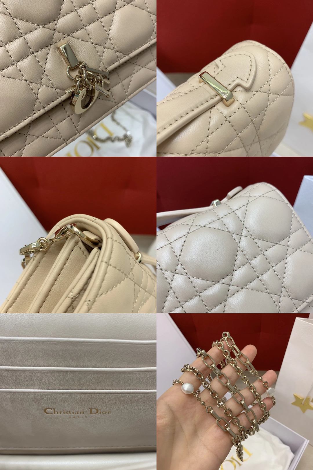 Mini My Dior Bag Powder Beige Cannage Lambskin - image 10