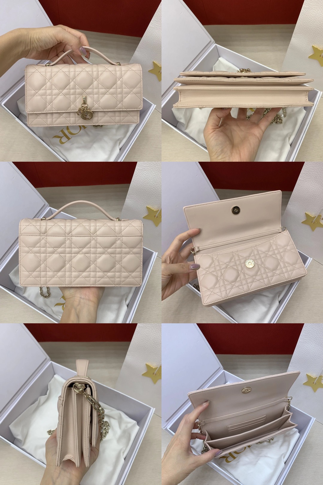 Mini My Dior Bag Powder Beige Cannage Lambskin - image 11