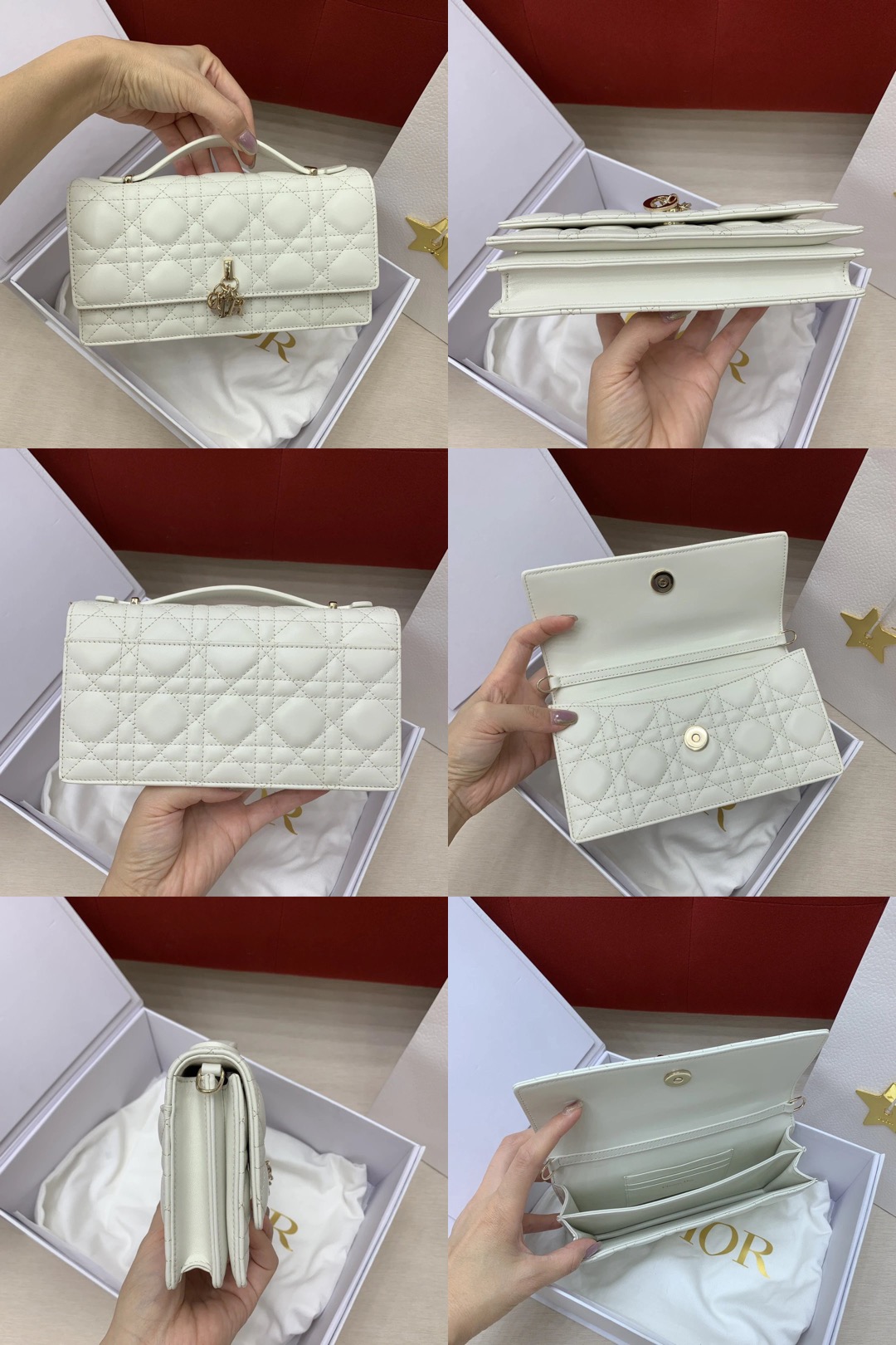 Mini My Dior Bag Powder Beige Cannage Lambskin - image 12