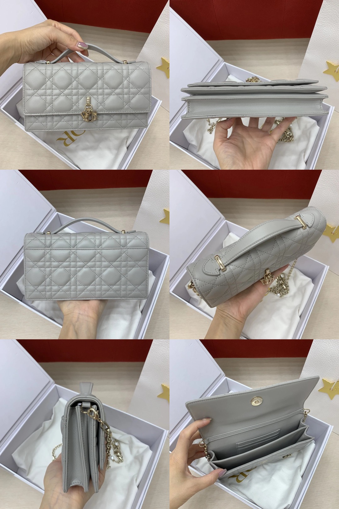 Mini My Dior Bag Powder Beige Cannage Lambskin - image 14