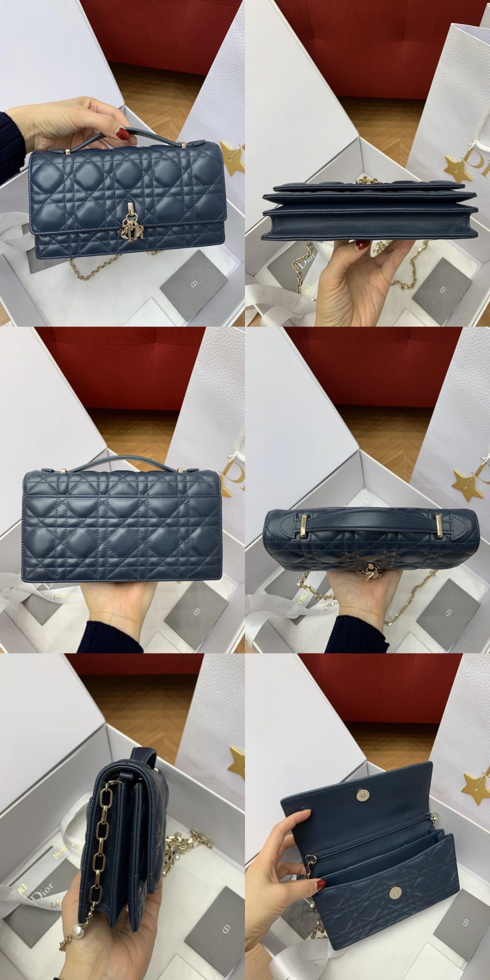 Mini My Dior Bag Powder Beige Cannage Lambskin - image 15
