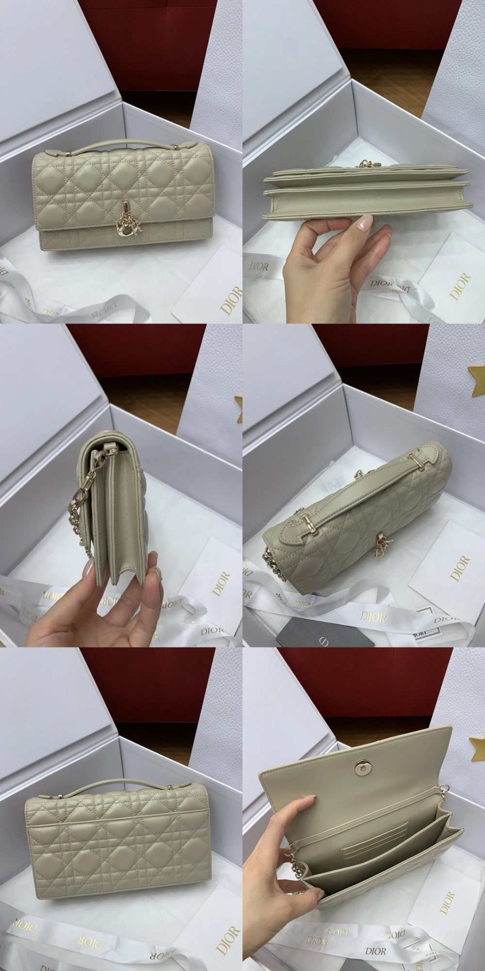 Mini My Dior Bag Powder Beige Cannage Lambskin - image 16