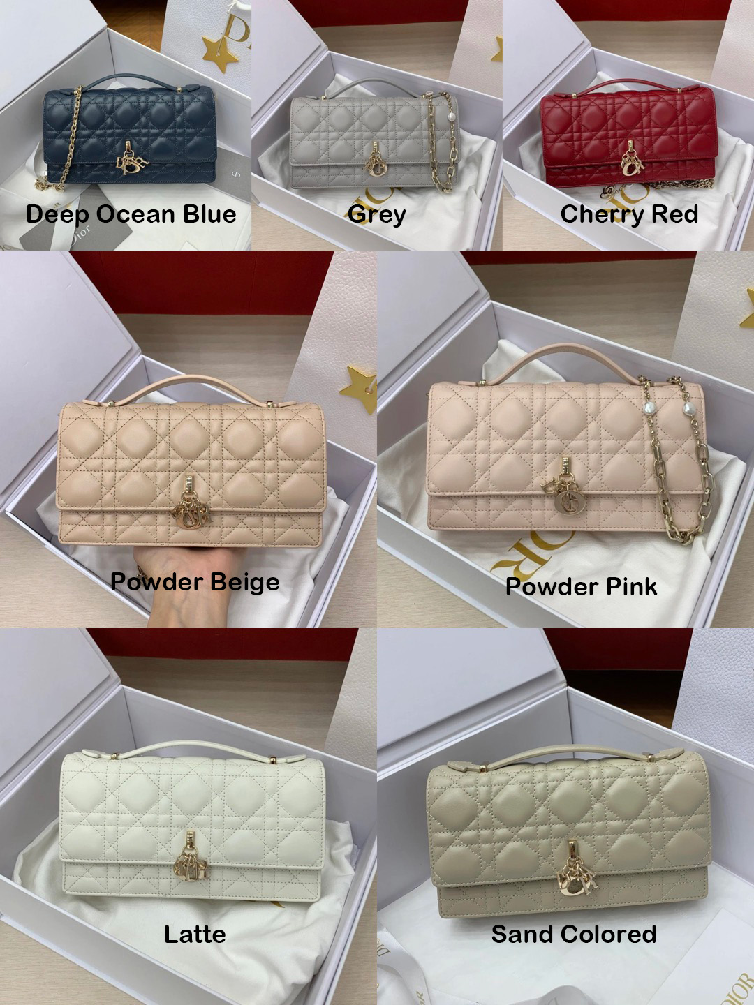 Mini My Dior Bag Powder Beige Cannage Lambskin - image 9