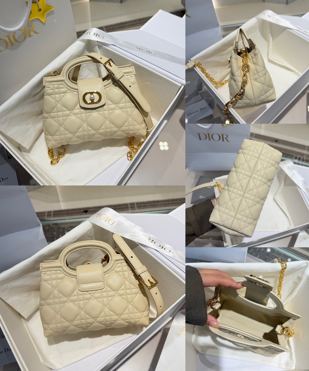DIOR Jolie Top Handle Mini Bag Cannage Lambskin - image 10