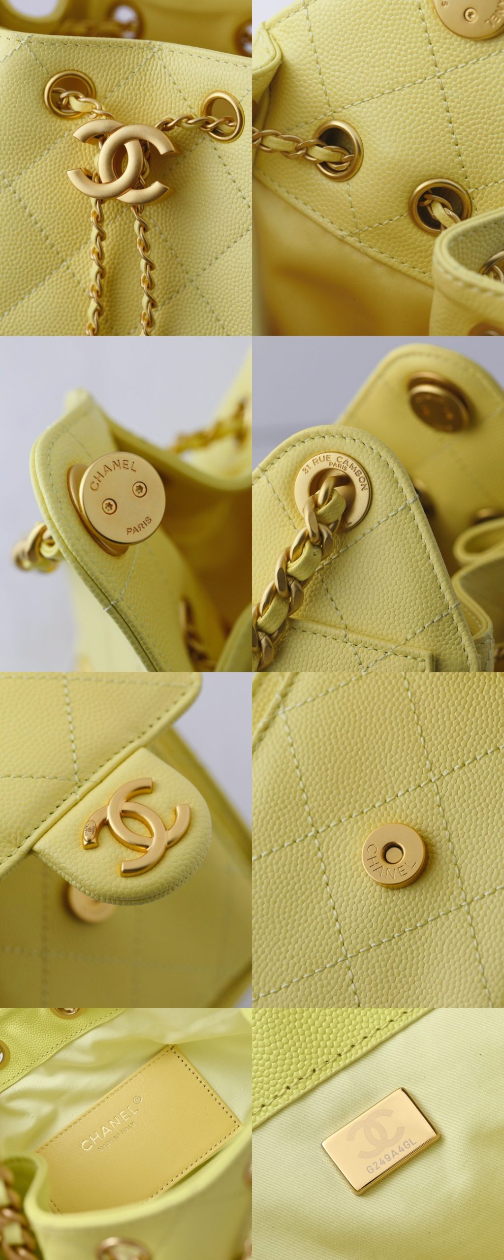 CHANEL 25 mini handbag Grained calfskin - image 8