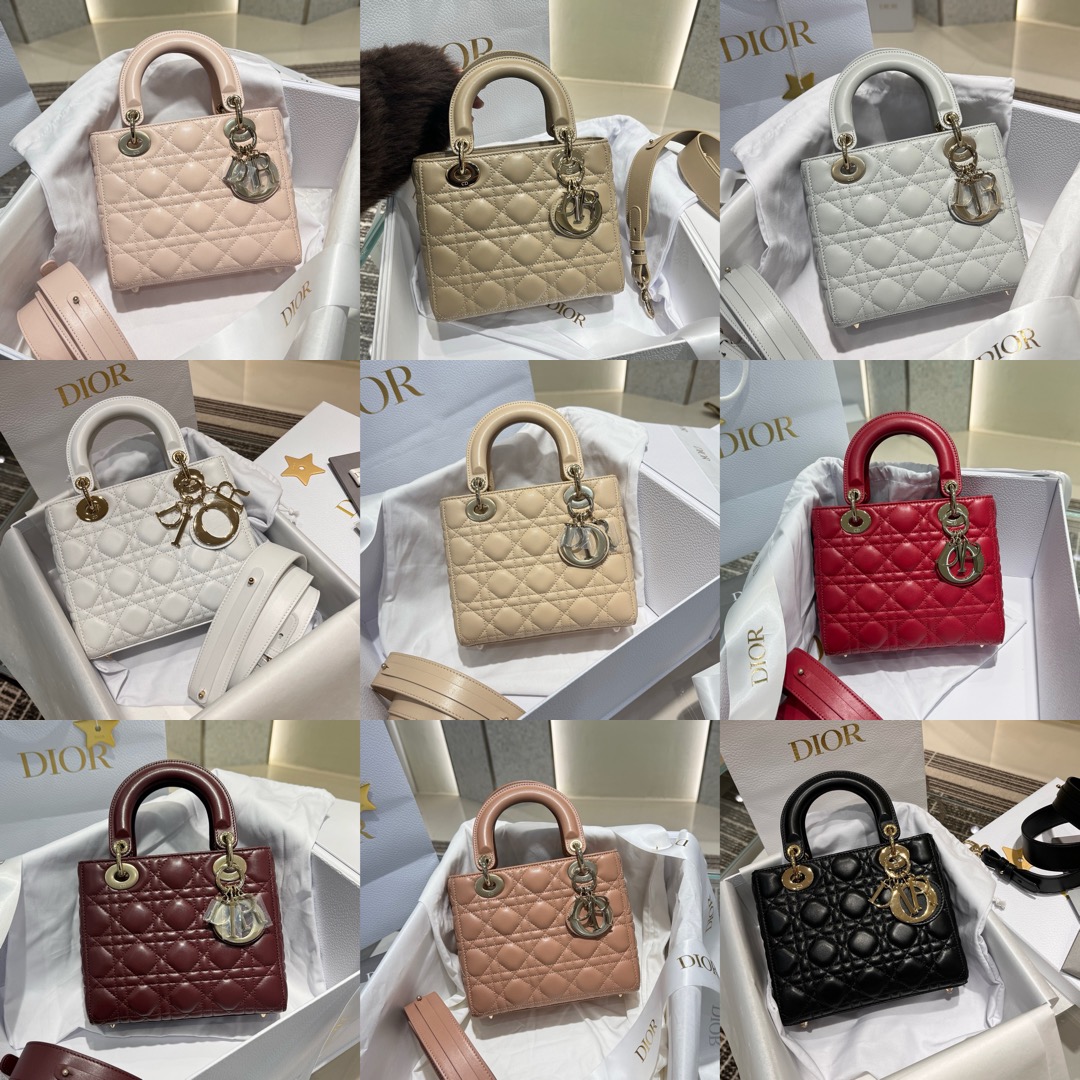 Small Lady Dior Bag Cannage Lambskin - image 11