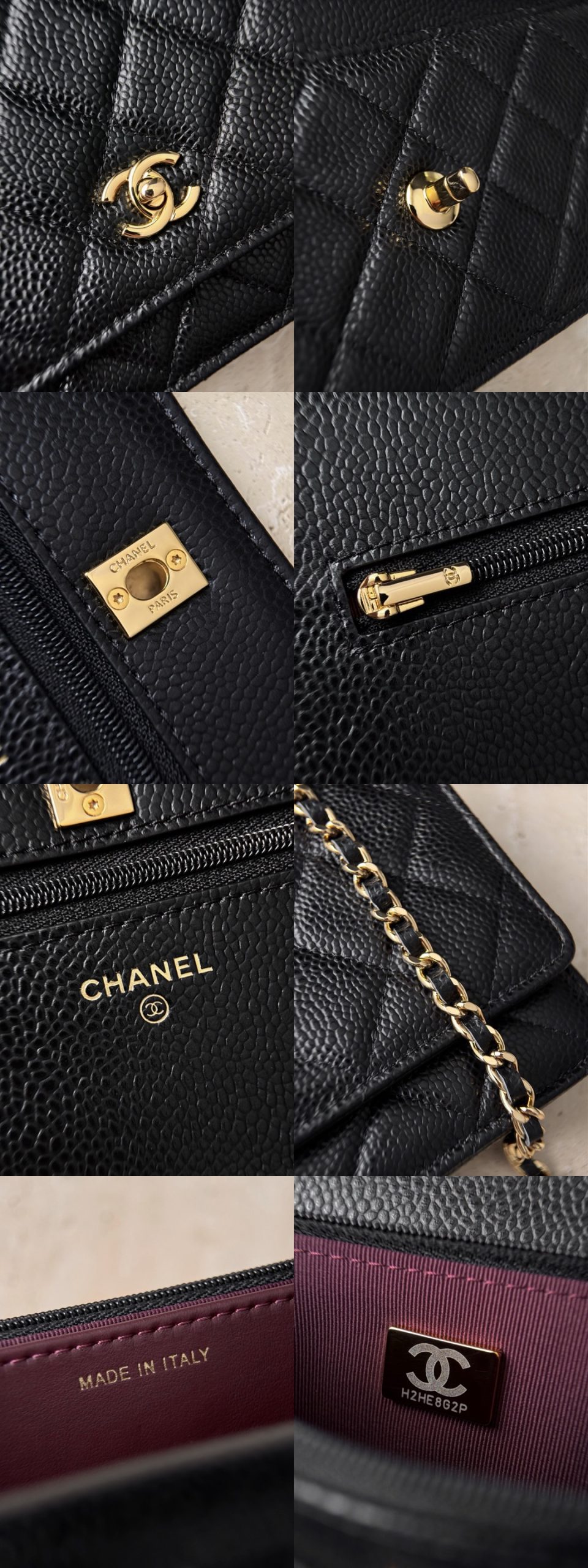 CHANEL WOC Calfskin in Black - image 8