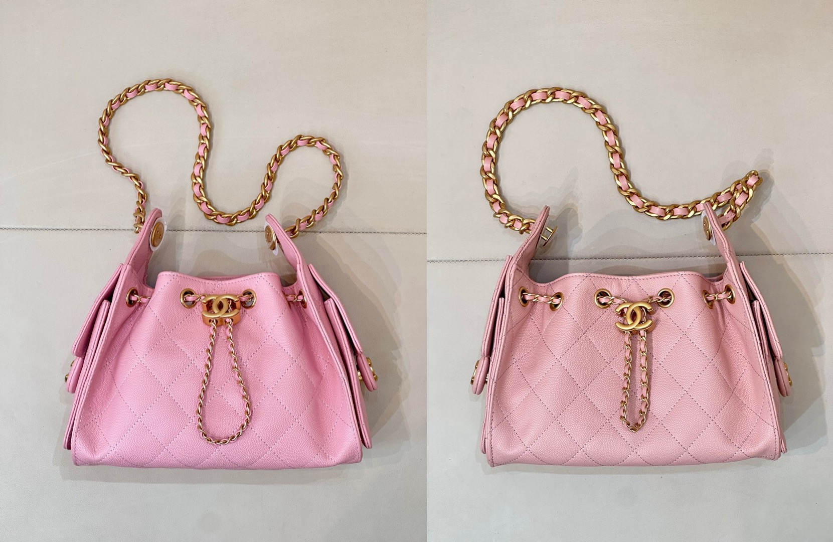 CHANEL 25bag Calfskin Sakura Pink MINI - image 7