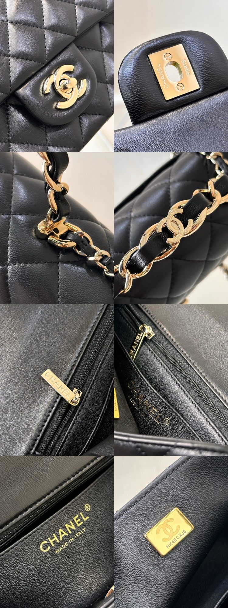 CHANEL 23K Classic Handbag With Top Handle Lambskin - image 3