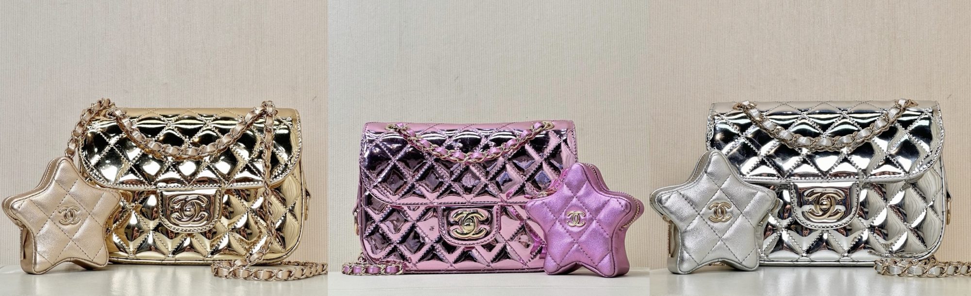 CHANEL Patent Leather Flap Star Bag - image 8