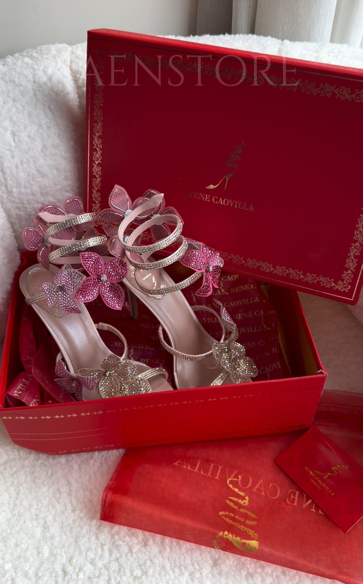 RC 105 crystal-embellished satin sandals - image 21