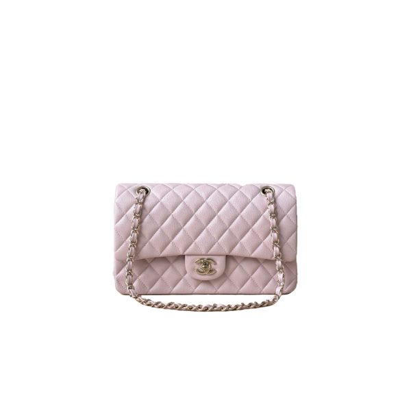 CHANEL Classique Flap Medium Light Pink Caviar Leather