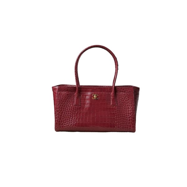 CHANEL Small Tote bag Crocodile embossed calfskin