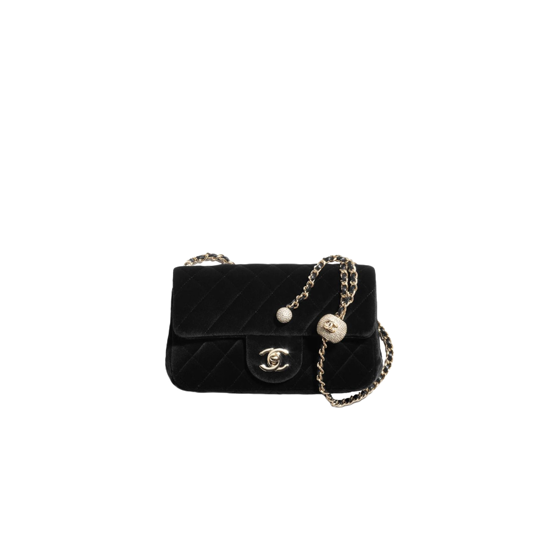 CHANEL MINI Flap Bag Rectangular Ball & Diamond Lock