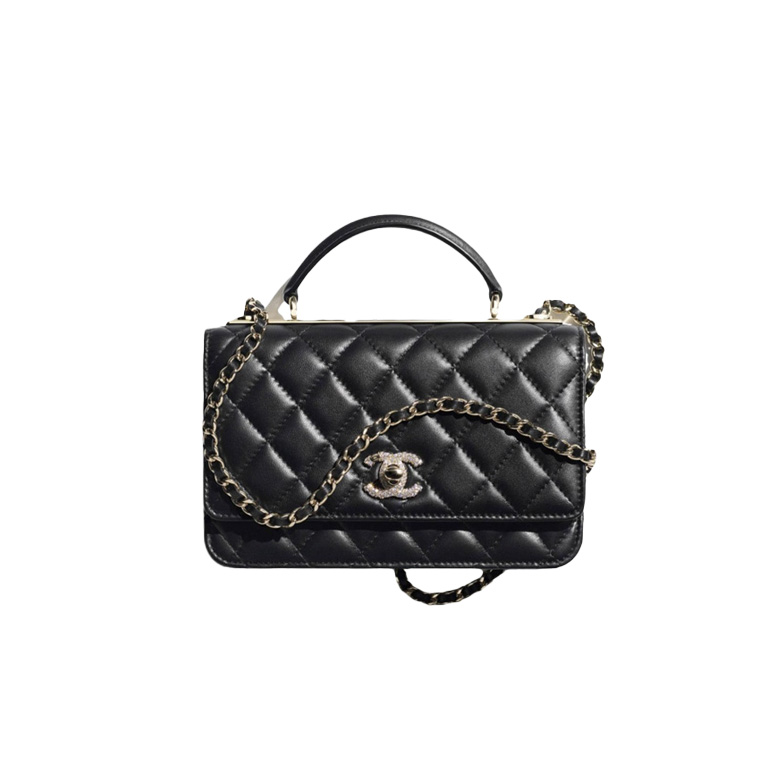 CHANEL 25S Lambskin & Crystal WOC