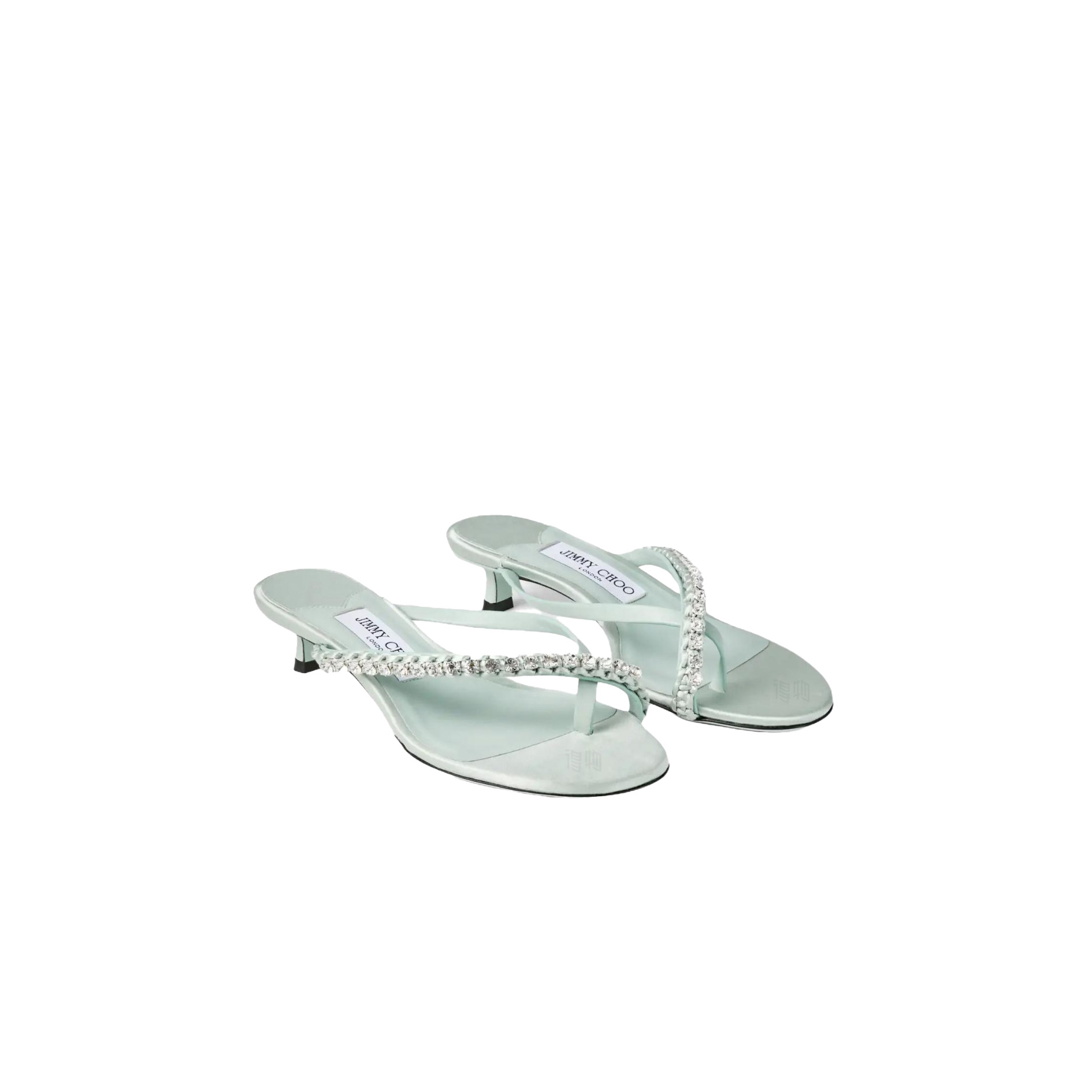 JIMMY CHOO Crystal-Embellished Heeled Mules - image 1