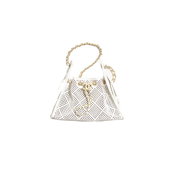 CHANEL 25 MINI Perforated Calfskin Handbag