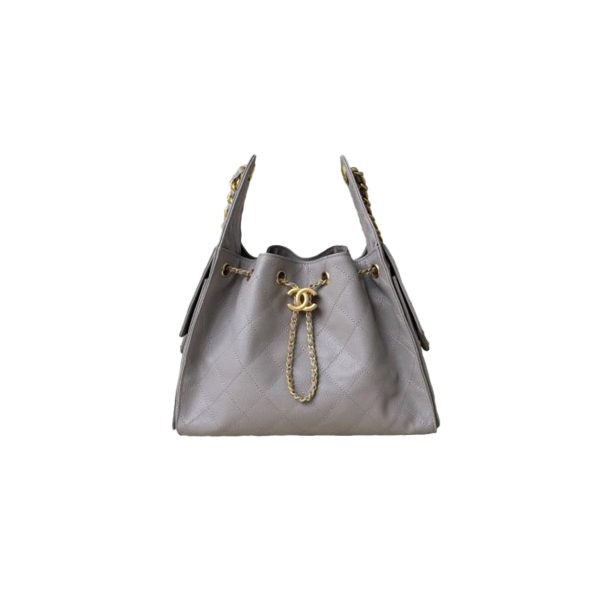 CHANEL 25Bag Caviar leather In Grey