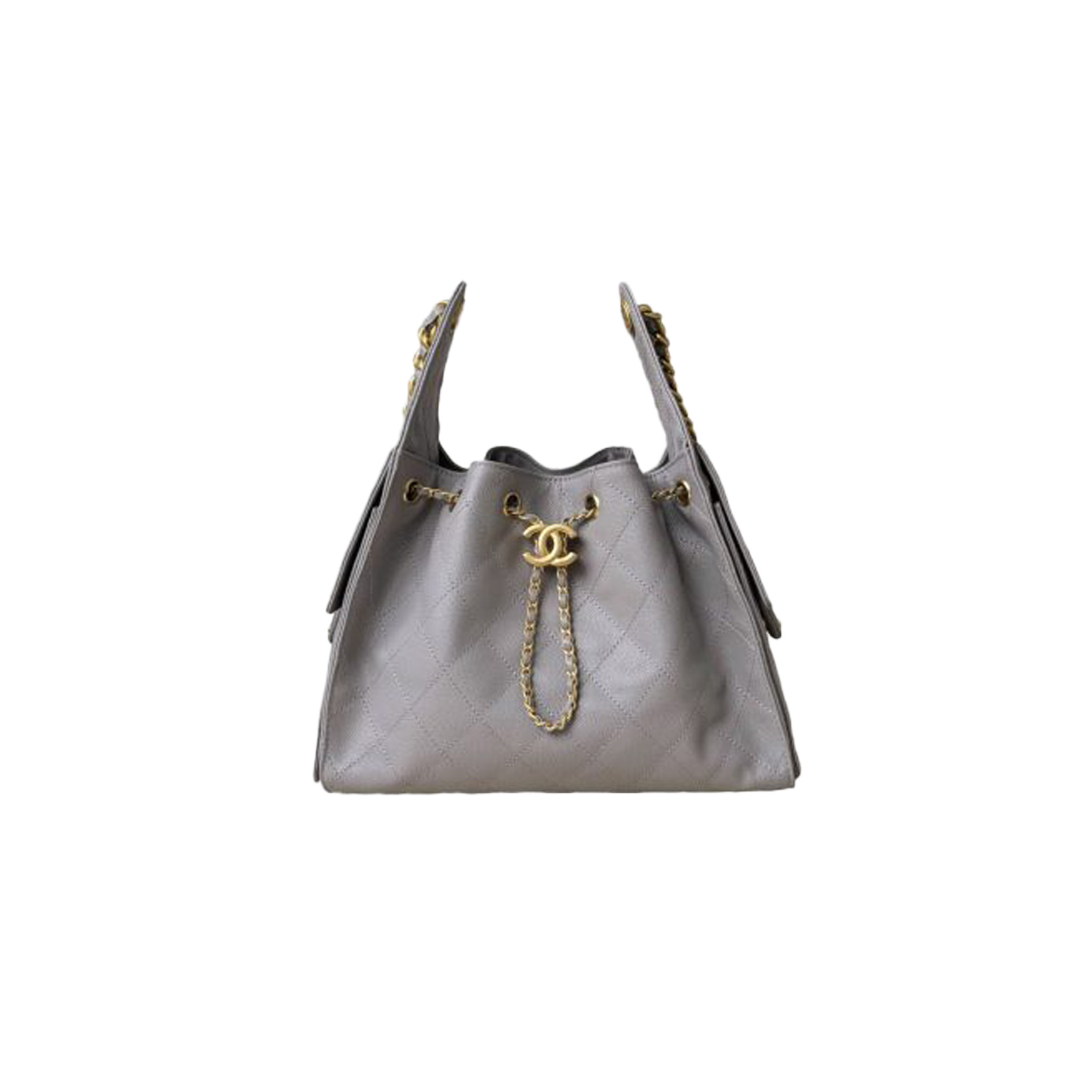 CHANEL 25Bag Caviar leather In Grey