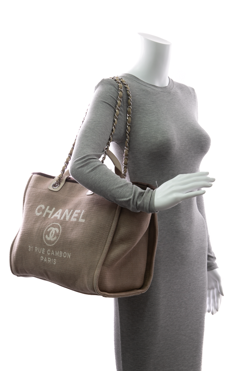 Chanel Deauville Medium Shopping Tote - image 2