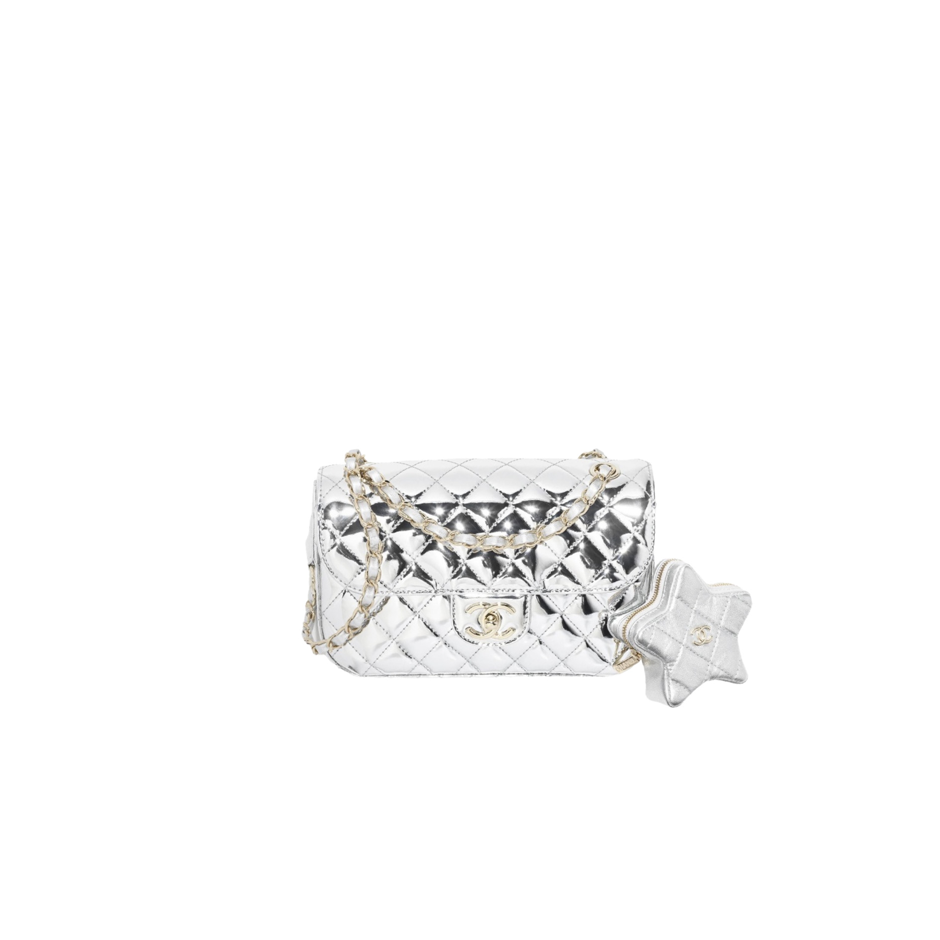 CHANEL Patent Leather Flap Star Bag