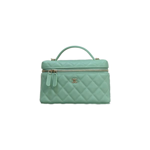 CHANEL Vanity with chain – Grained calfskin