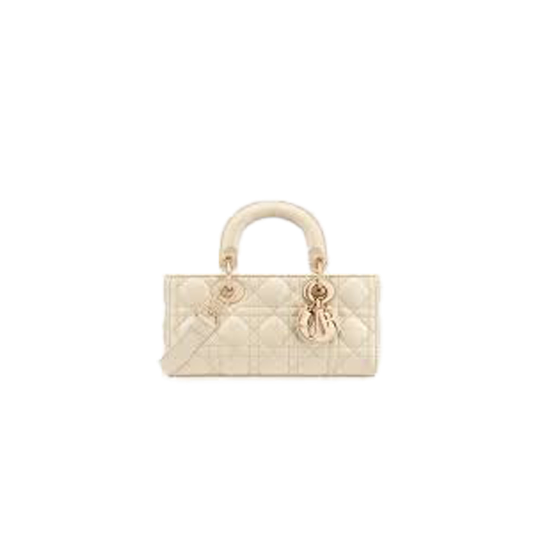 Small Lady D-Joy Bag Light Beige Cannage Lambskin - image 1