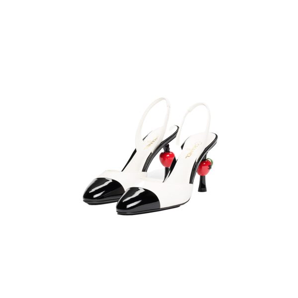 CHANEL SLINGBACKS Lambskin & Patent Calfskin