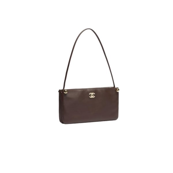 CHANEL 26S Hobo Bag Calfskin Gold Hardware