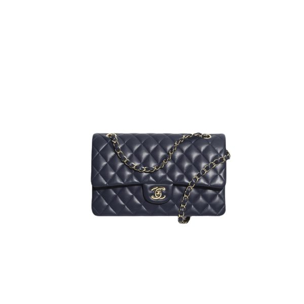 CHANEL Classique Flap Medium Dark Blue Caviar Leather