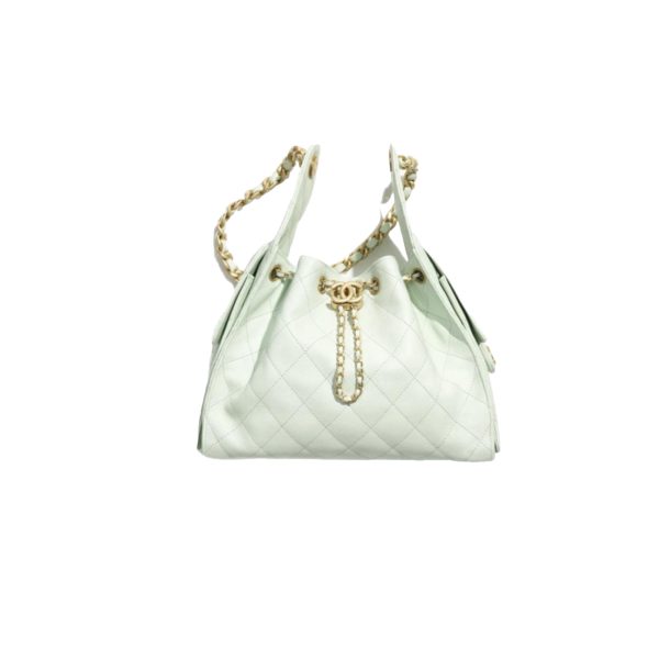 CHANEL 25A Hobo Bag Caviar leather In Mint Green