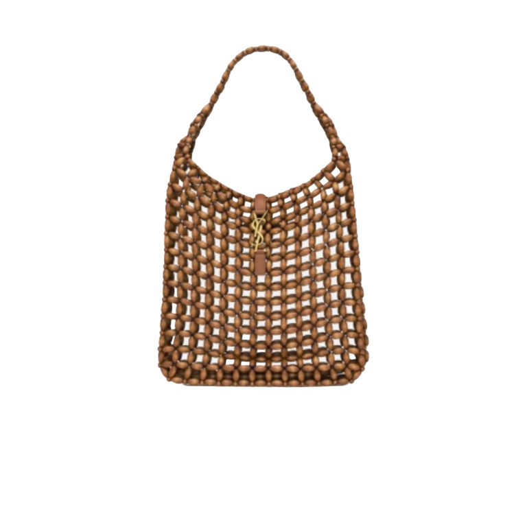 YSL Le 5 À 7 Beaded Bag Light Wood - image 1