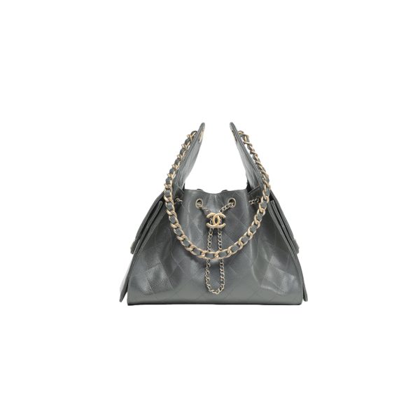 CHANEL 25Bag Caviar leather In Dark Grey