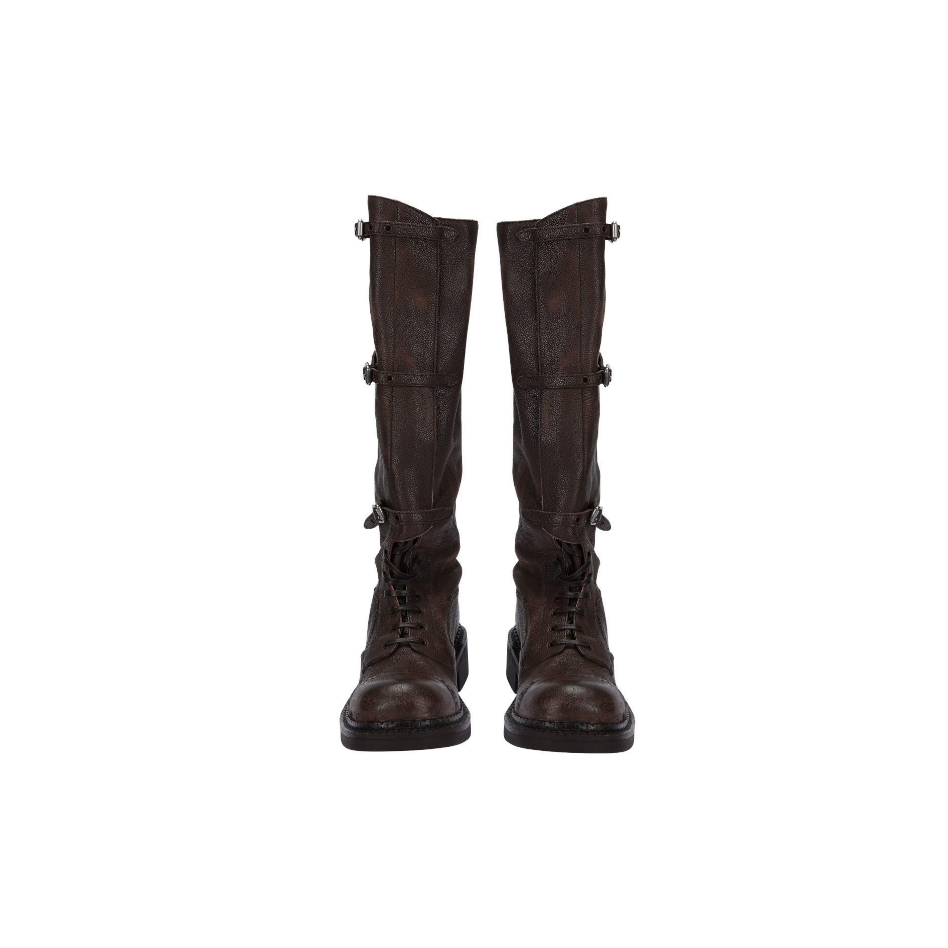 MIUMIU ace-up leather boots - image 1