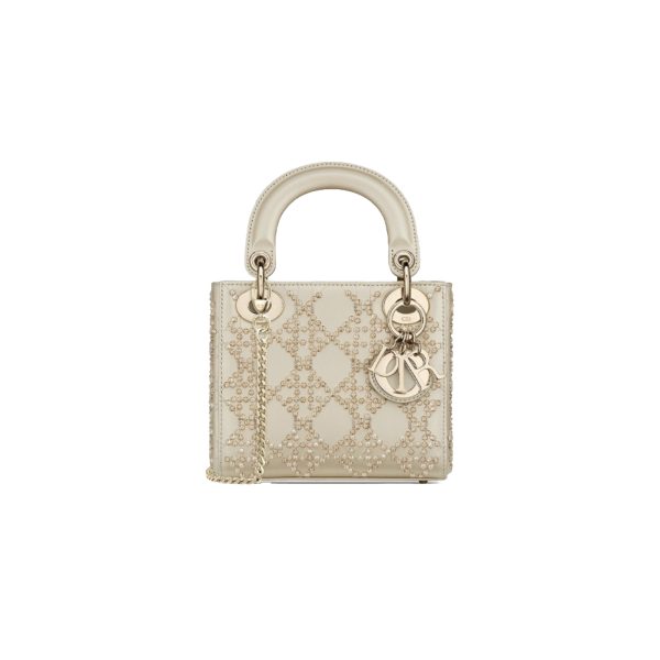 DIOR Champagne Gold Floral Design Fully Paved with Diamonds