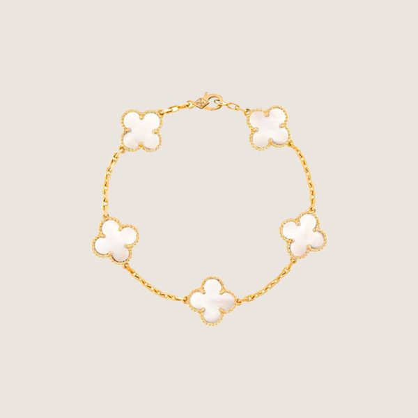 VCA Vintage Alhambra pendant-White mother-of-pearl