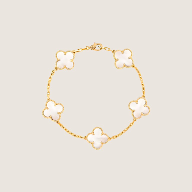 VCA Vintage Alhambra pendant-White mother-of-pearl - image 1