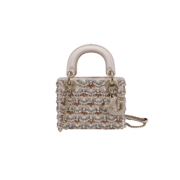 Mini Lady Dior Pavé diamond embroidery