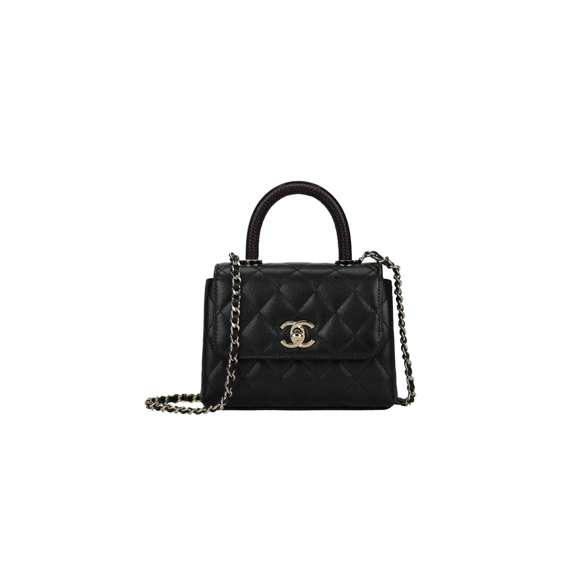CHANEL Mirco Cocohandle Grained Calfskin