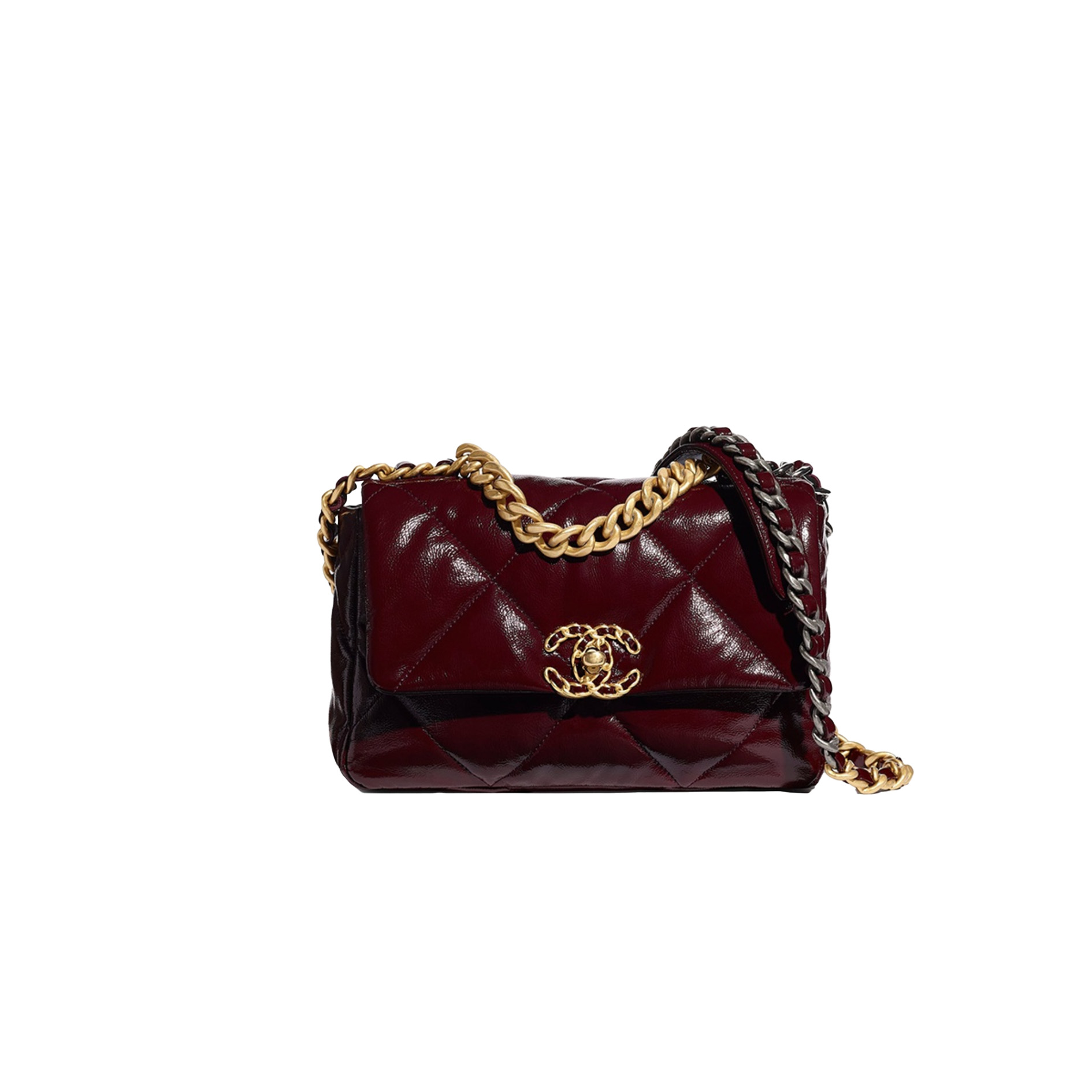CHANEL Shiny Calfskin 19Flap bags