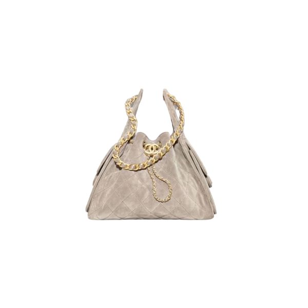 CHANEL 25 HandBag Suede in Grey