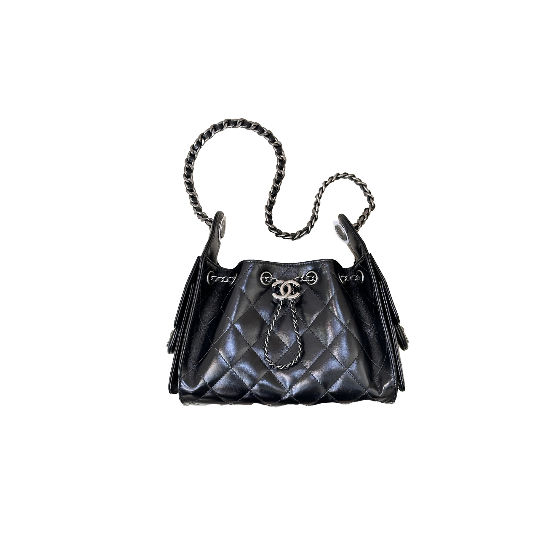 CHANEL 26C 25Bag Aged Calfskin In Black