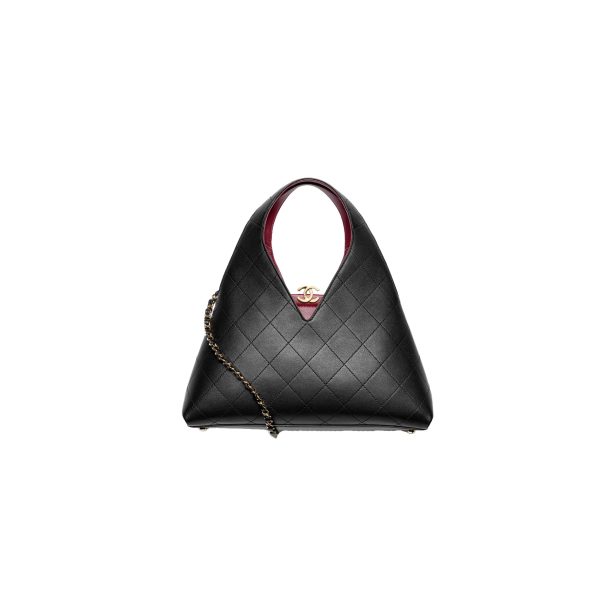 CHANEL Shopping Bag Black Calfskin