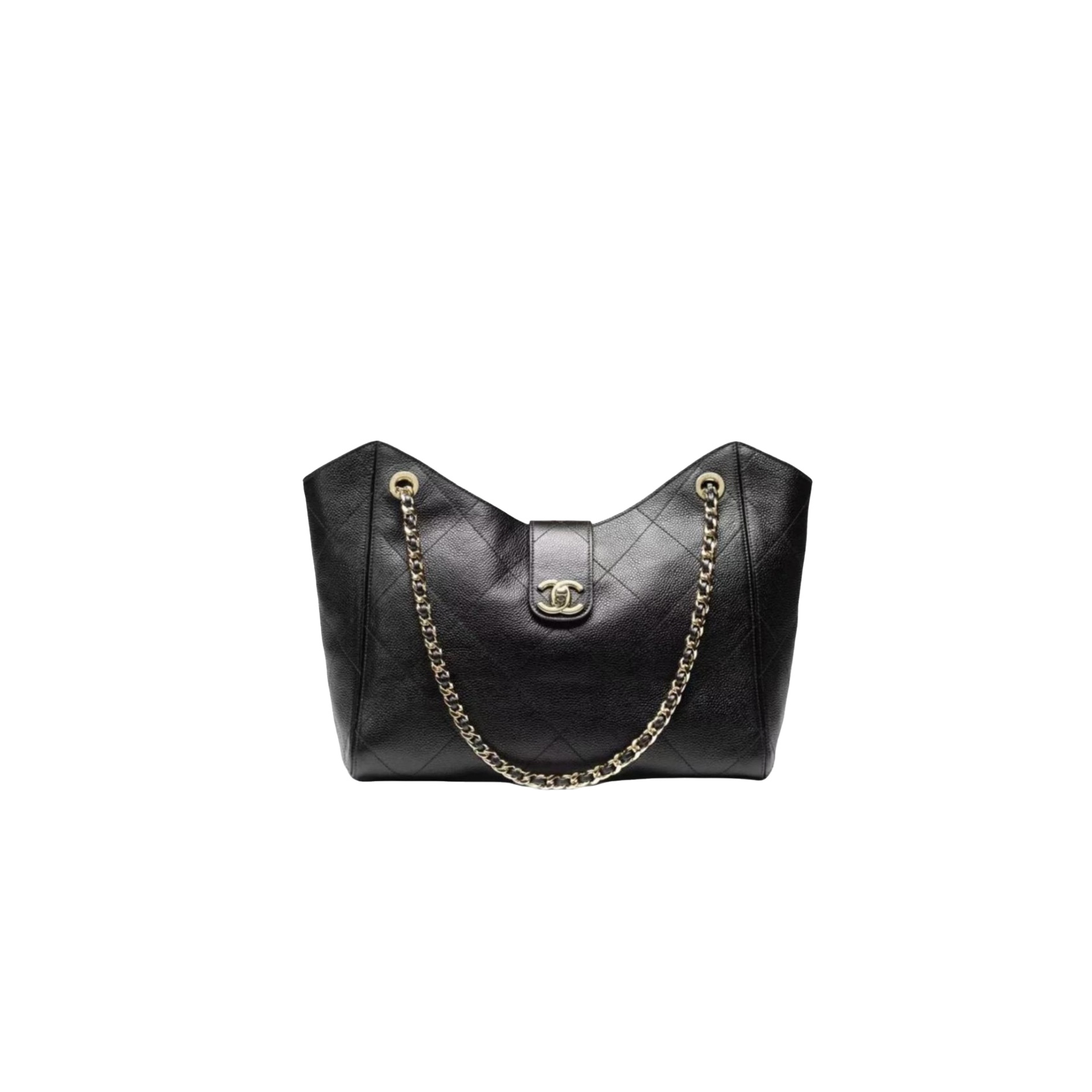 CHANEL Tote Bag Grained Calfskin
