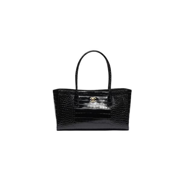 CHANEL Small Tote bag Crocodile embossed calfskin