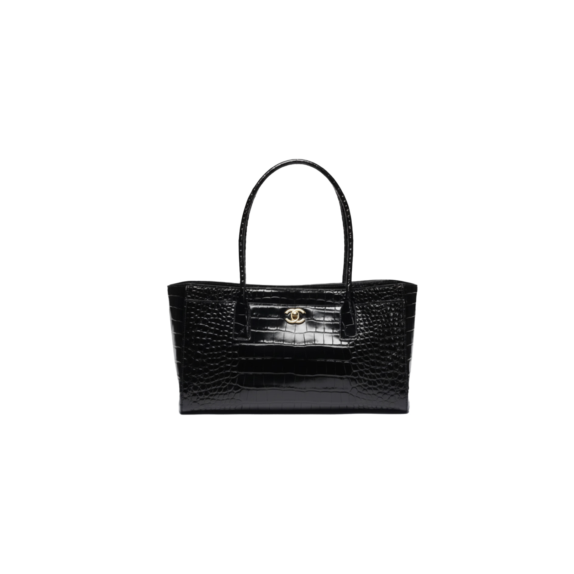 CHANEL Small Tote bag Crocodile embossed calfskin