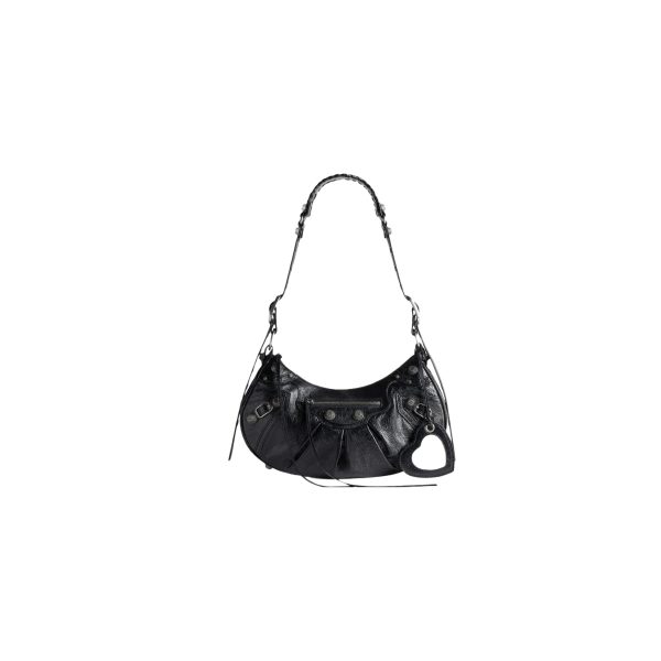 BALENCIAGA Le Cagole Shoulder Bag Small in Black