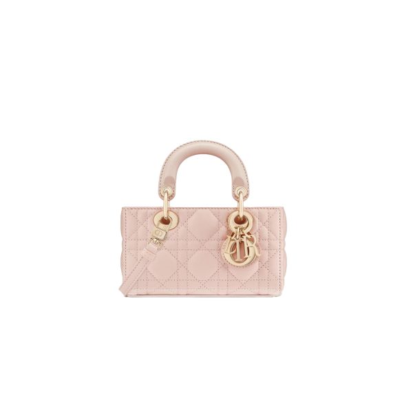 Micro Lady D-Joy Cannage Lambskin Pink